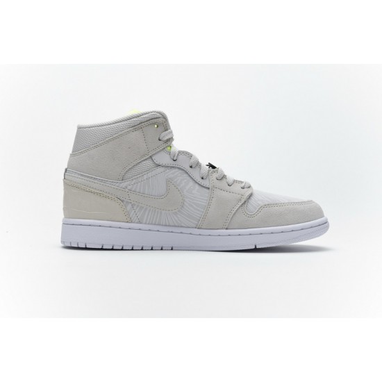 Air Jordan 1 Grey Ghost Green