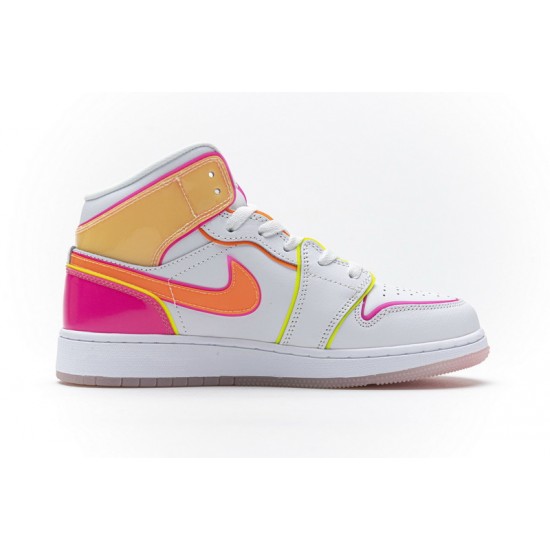 Air Jordan 1 Mid GS Edge Glow