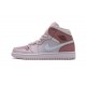 Women Air Jordan 1 Mid Digital Pink White