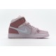 Women Air Jordan 1 Mid Digital Pink White