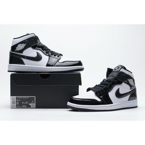 Air Jordan 1 Mid All-Star Black White